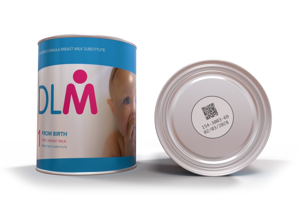 UVO Metal Decoration - Baby Milk