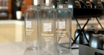 Clear plastic bottles