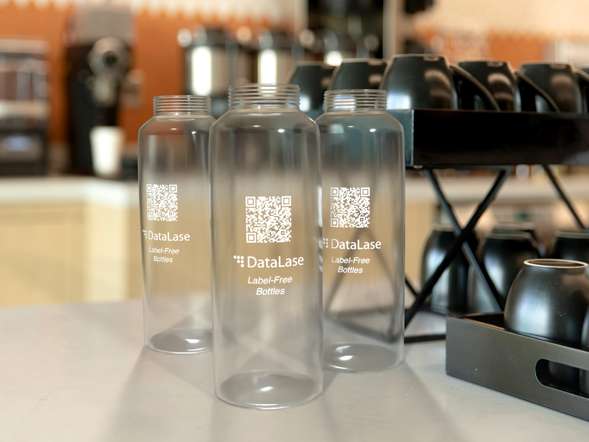 Clear plastic bottles