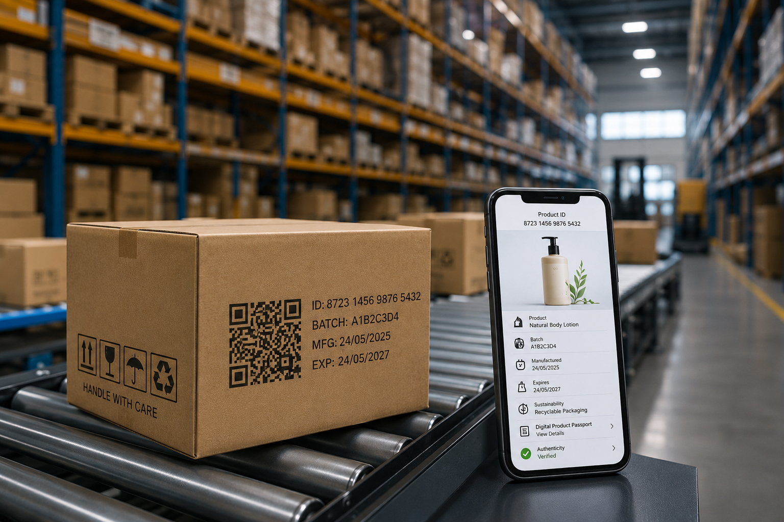 Barcode and mobile phone